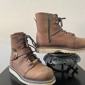 Harley-Davidson Tan/Brown Moto Boots